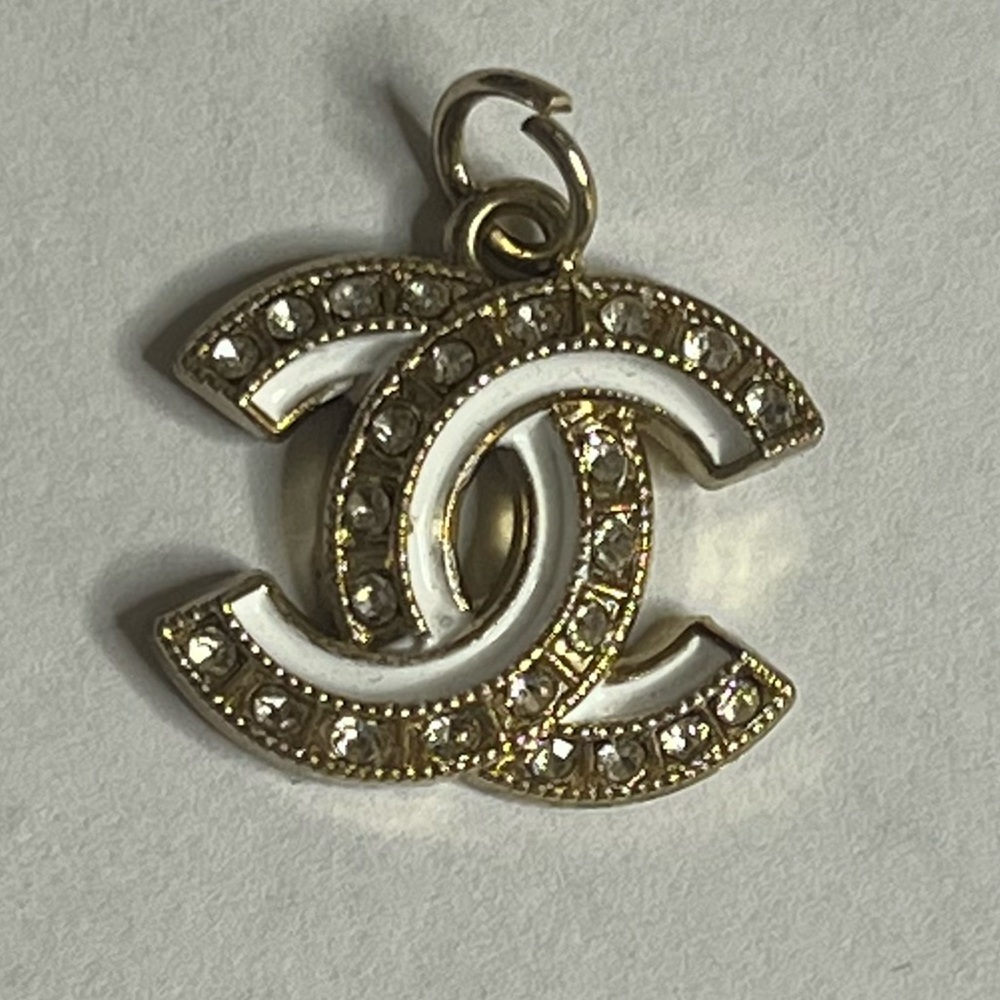 Chanel Gold & White Charm